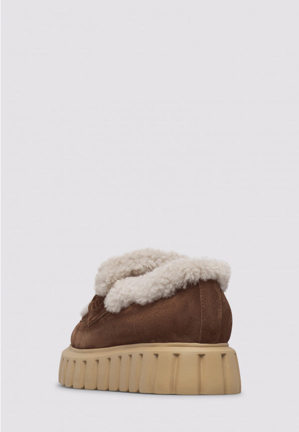 GRENELLE MOK 2 - FUR/SUEDE - COCOA