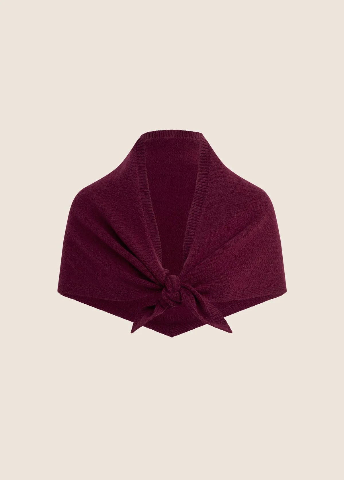THE TRIANGLE SCARF - BURGUNDY