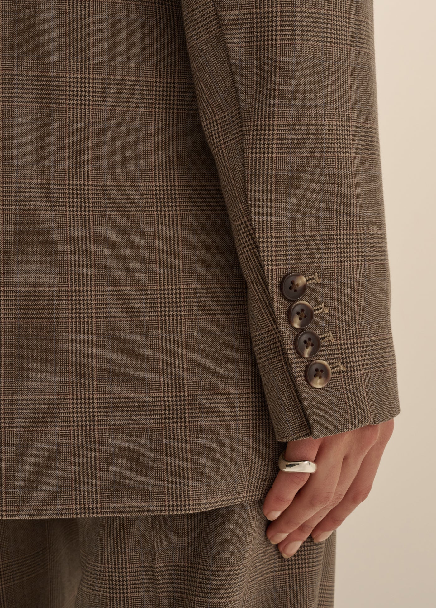 THE FAVORITE OVERSIZED BLAZER - JAVA PLAID