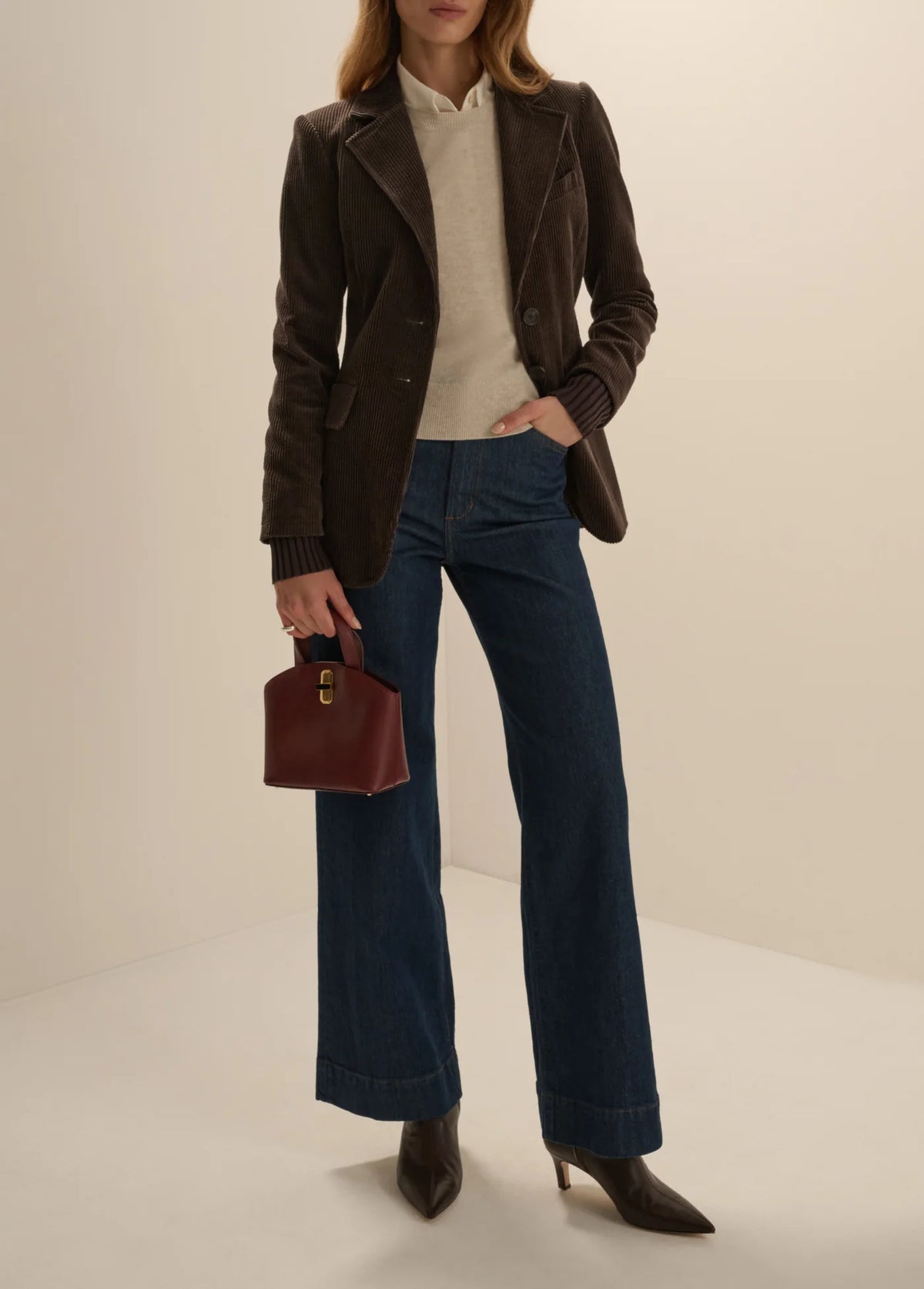 THE CORD CITY BLAZER - ESPRESSO