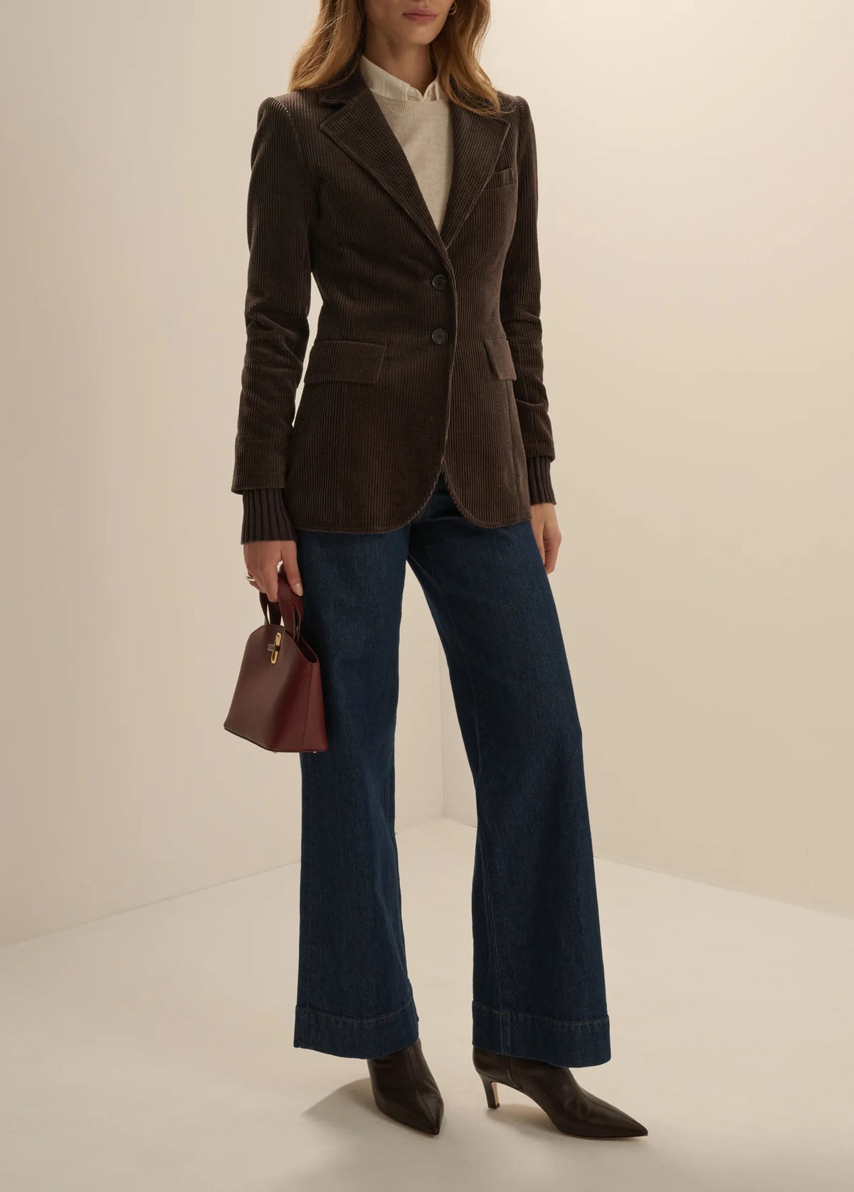 THE CORD CITY BLAZER - ESPRESSO