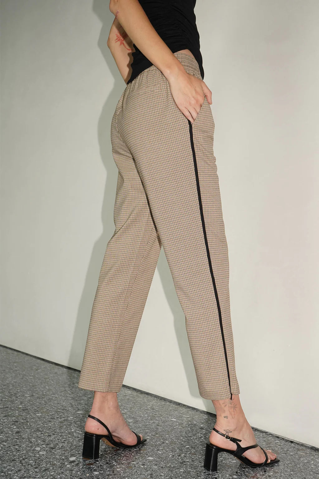 KIP HOUNDSTOOTH TRACK PANT