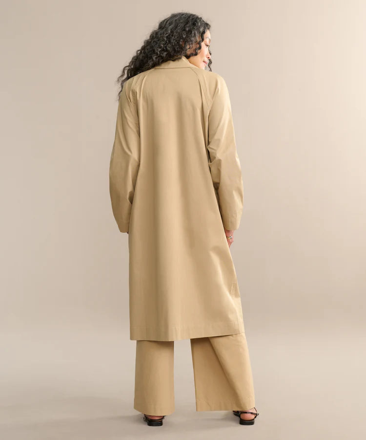 LEO TRENCH COAT - DARK KHAKI