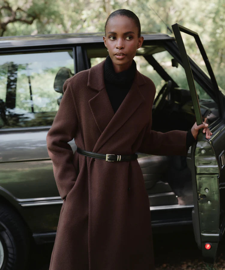 OLIVIA COAT - CHOCOLATE
