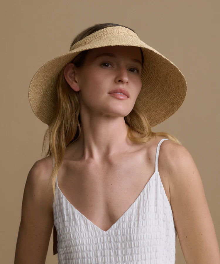 SHORE RAFFIA VISOR - NATURAL