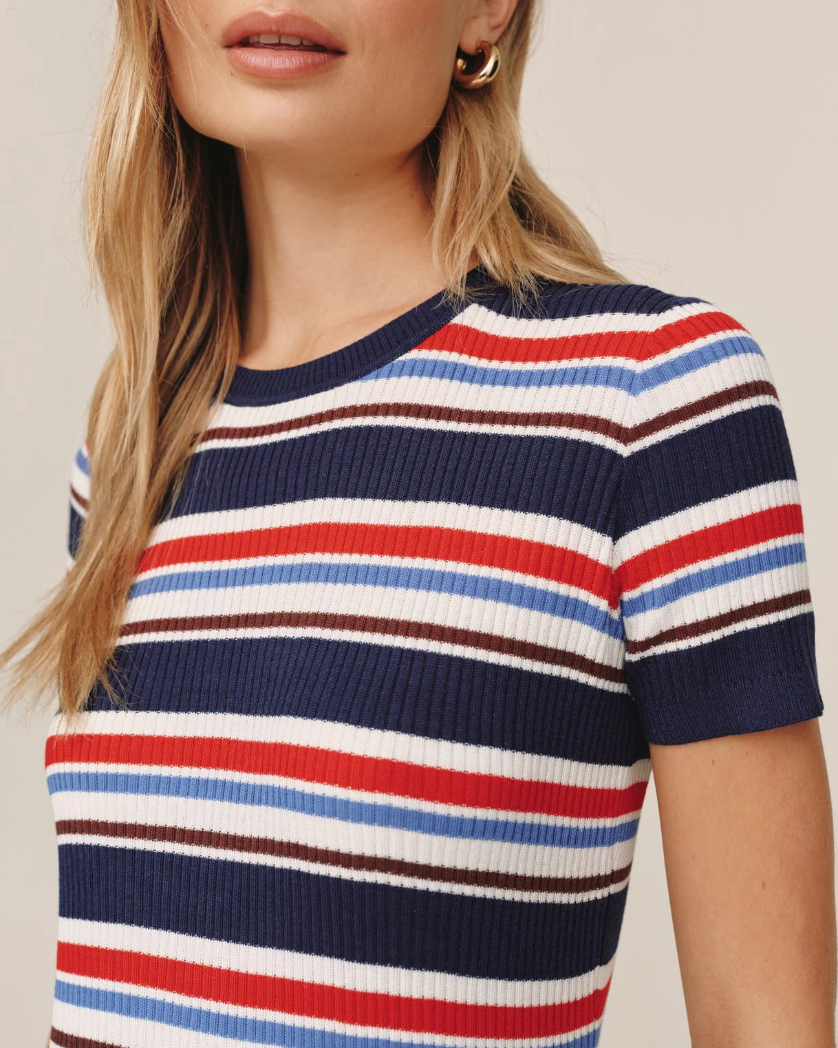 STRIPE TEE DRESS - SEASIDE STRIPE